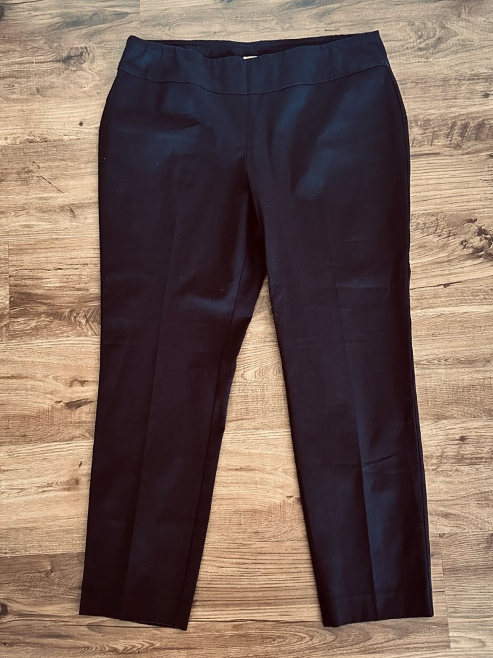 crown & ivy Black Ankle Slim Pull On Ankle Pants Size 16